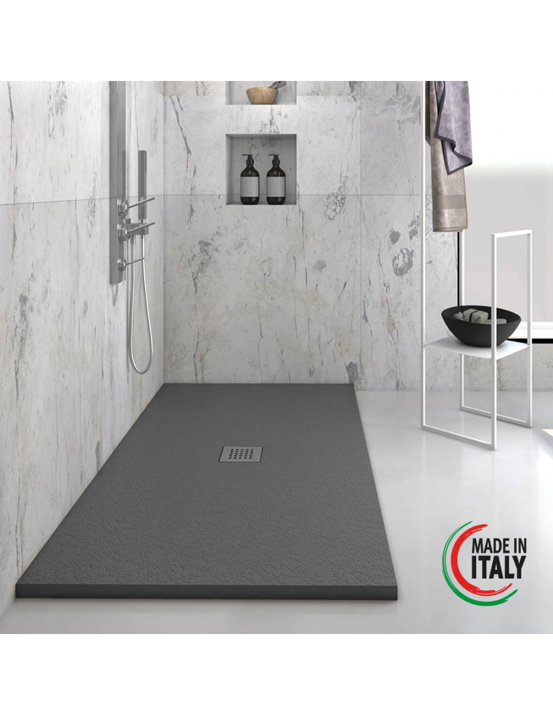 heavy-piatto-doccia-rettangolare-in-marmoresina-antracite-finitura-pietra-scarico-centrale-sifone-diverse-misure
