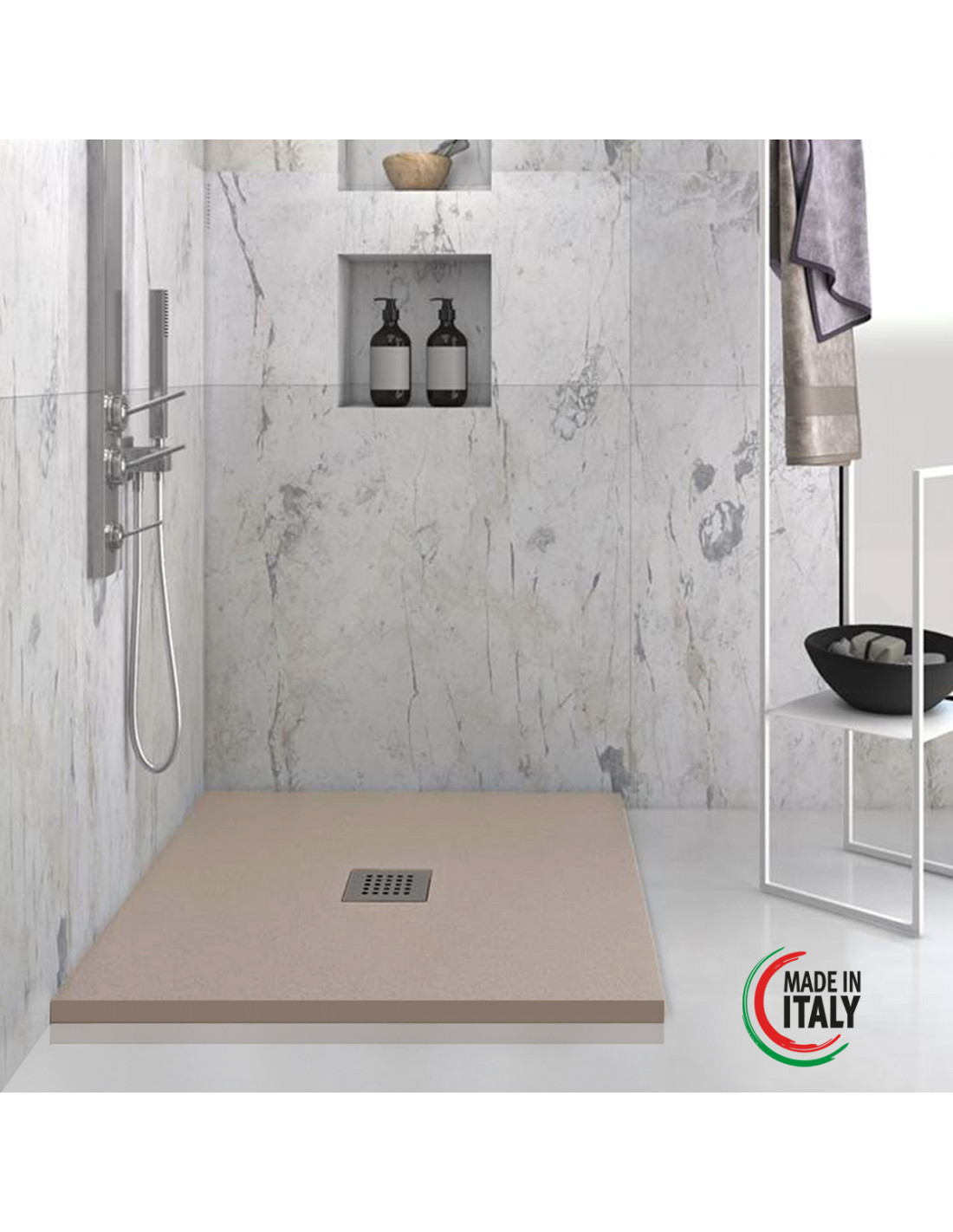 heavy-piatto-doccia-quadrato-in-marmoresina-tortora-pietra-scarico-centrale-con-sifone
