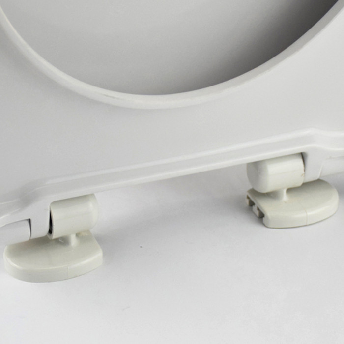 DIANA - Copriwater ceramica AZZURRA sedile wc in termoindurente cm 45,2x36,8 Bianco