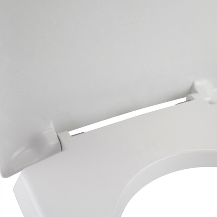 ESEDRA - Copriwater ceramica ESEDRA sedile wc in termoindurente cm 45,7x36,8 Bianco