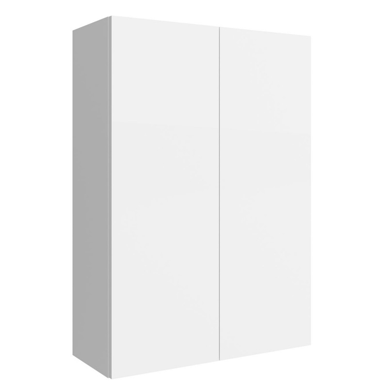 INFINITY - Mobile colonna sospeso 2 ante 60x24xh94 cm Bianco Lucido