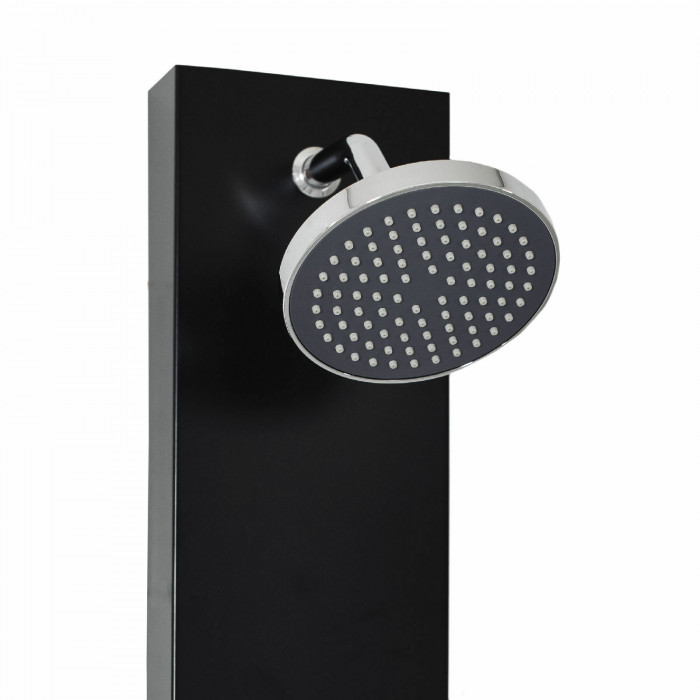 SELECTA - Colonna doccia idromassaggio con miscelatore termostatico Nero