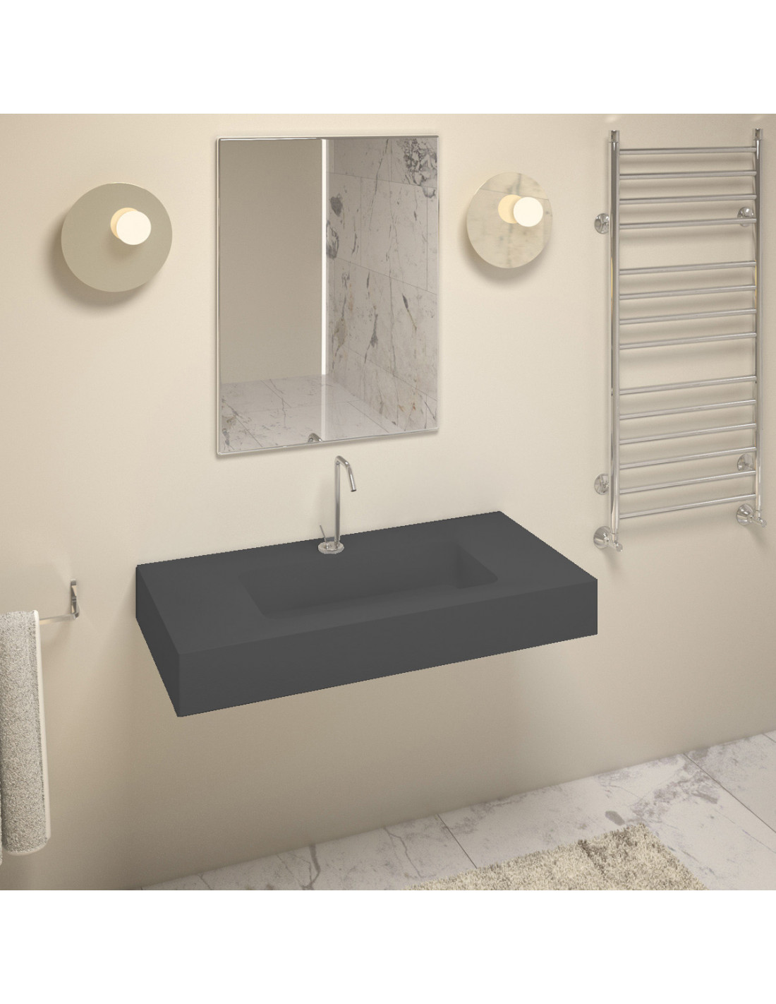 HEAVY - Top lavabo sospeso...