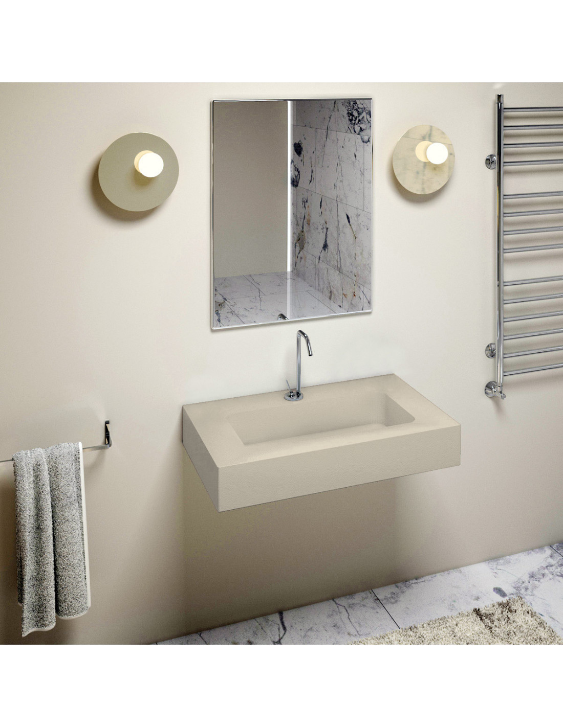 HEAVY - Top lavabo sospeso...