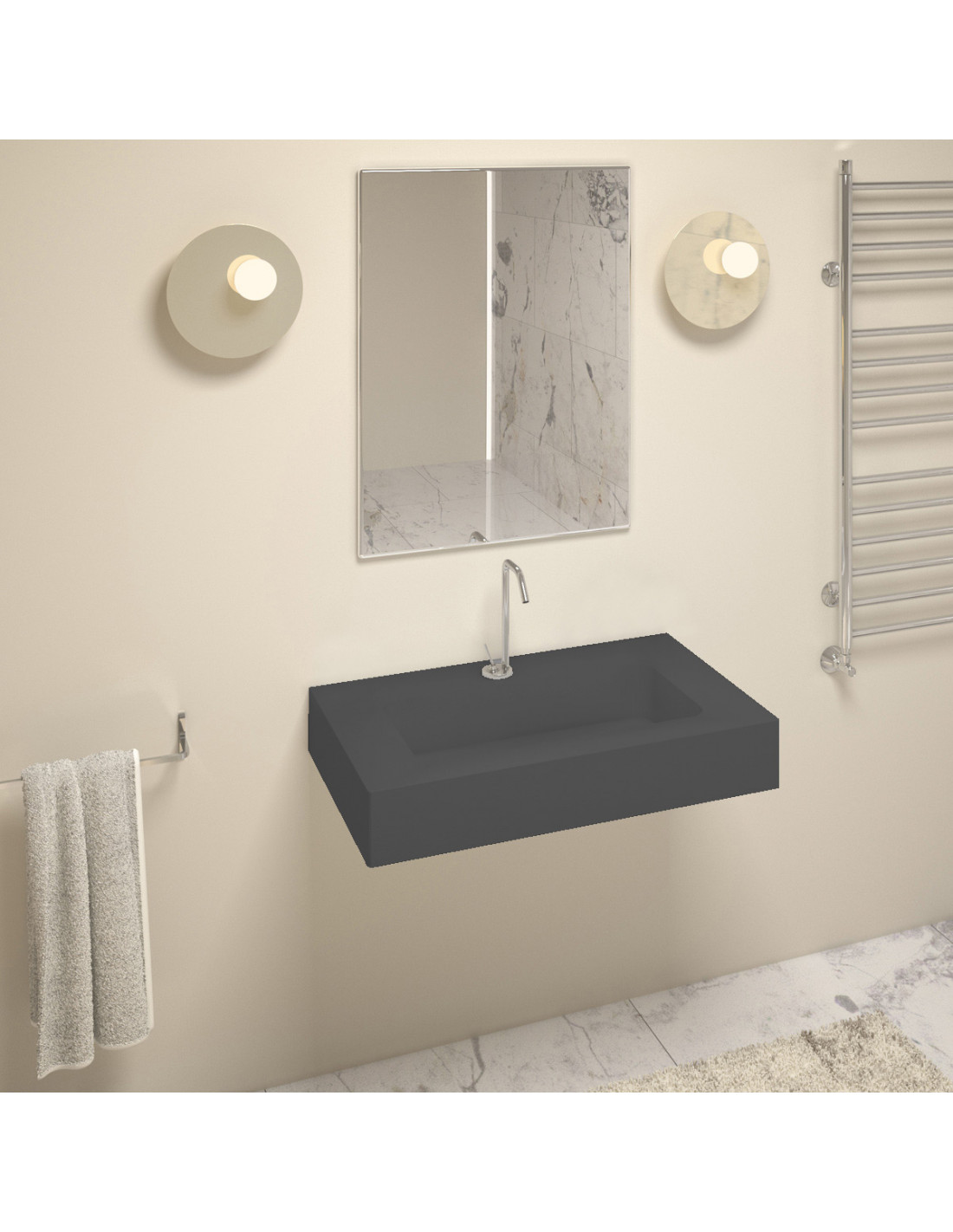 HEAVY - Top lavabo sospeso...