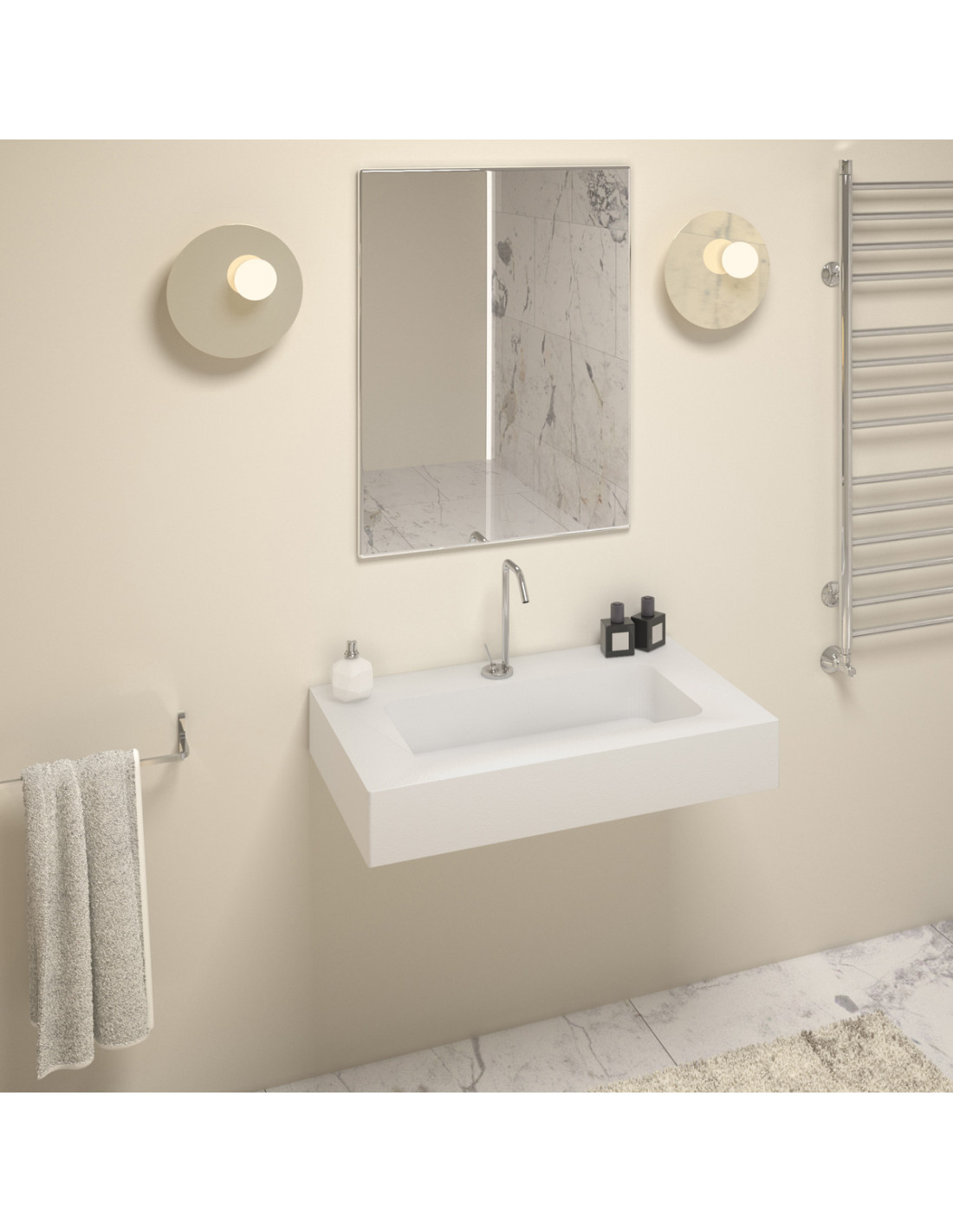 HEAVY - Top lavabo sospeso...