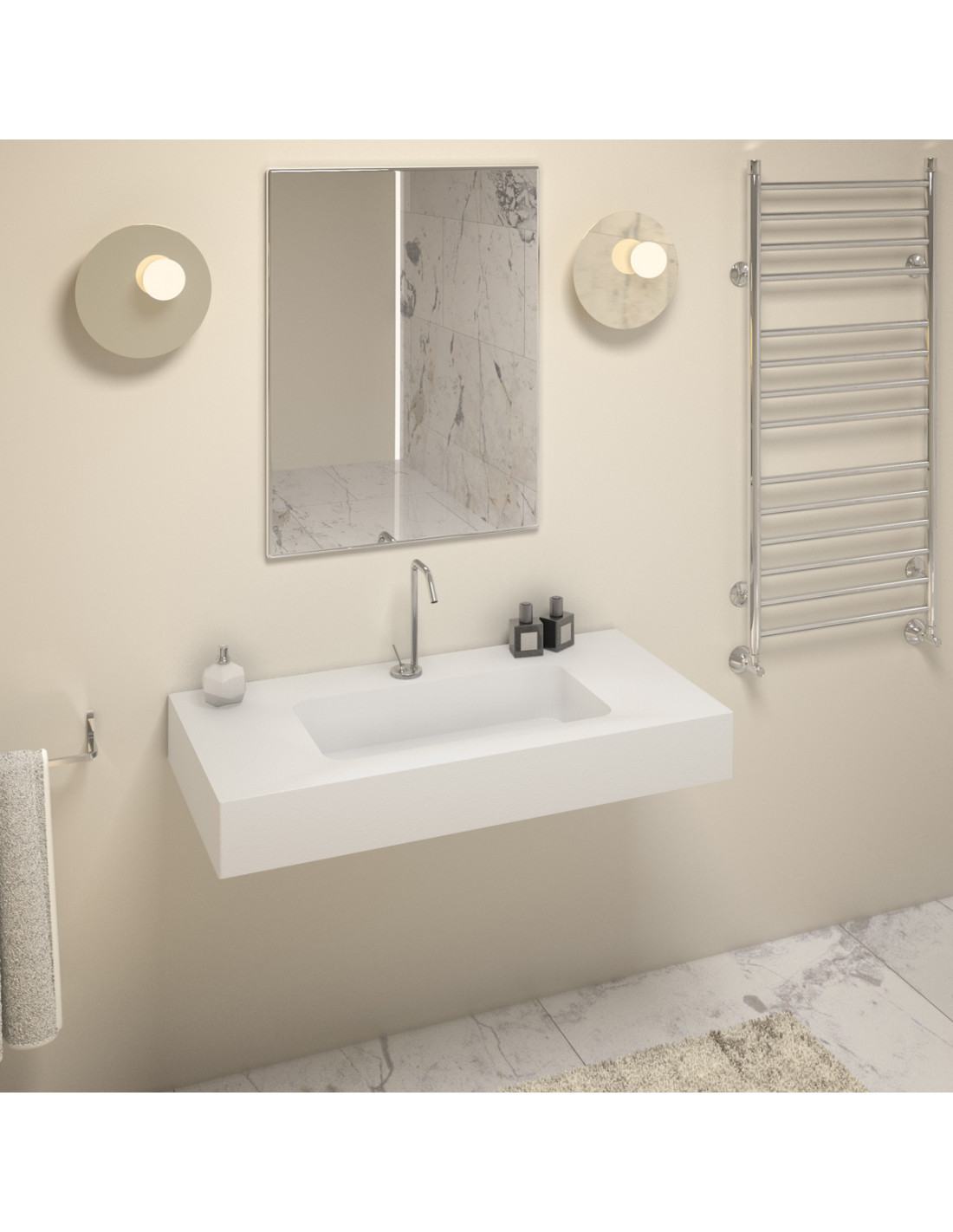 HEAVY - Top lavabo sospeso...