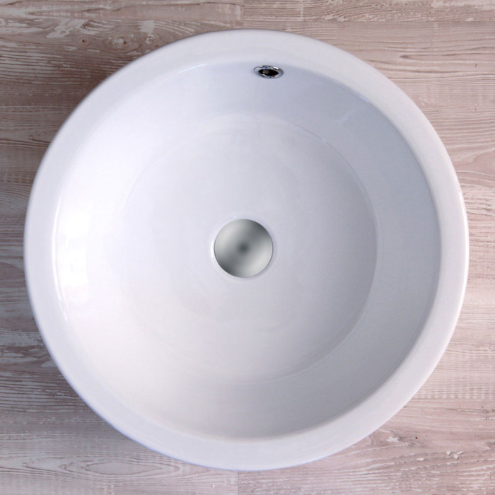TRIBAL - Lavabo da appoggio in ceramica cm L Ø 45 x H17