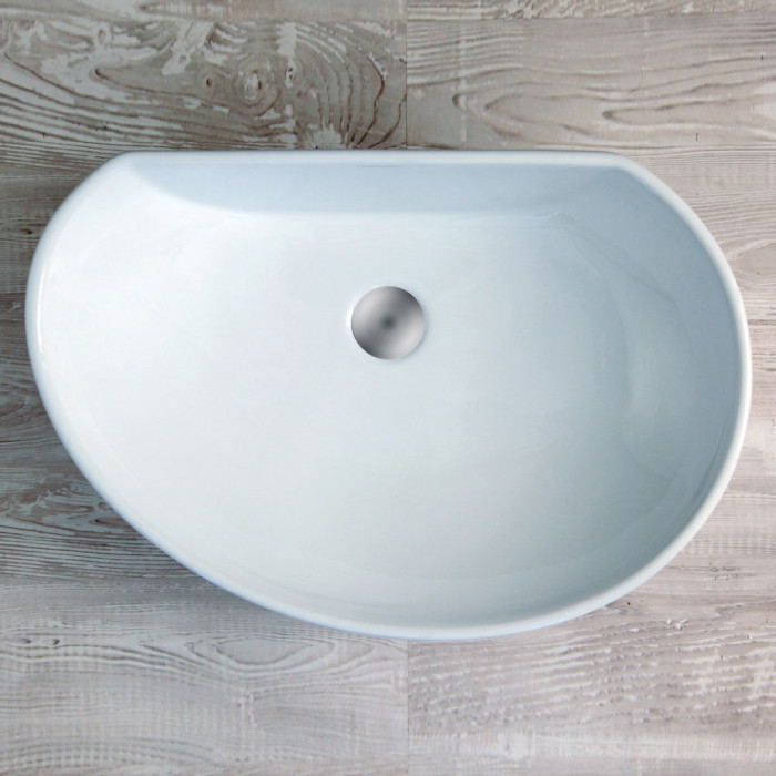 AMBIENT - Lavabo da appoggio in ceramica cm L60,5 x P41 x H15,5