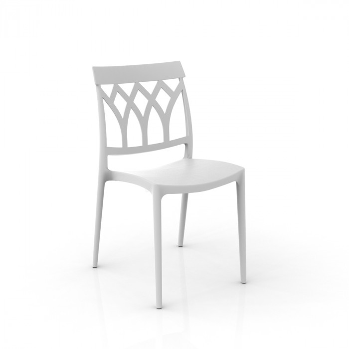 sedia queen bianco casa giardino contract in polipropilene fiber glass made in italy catas