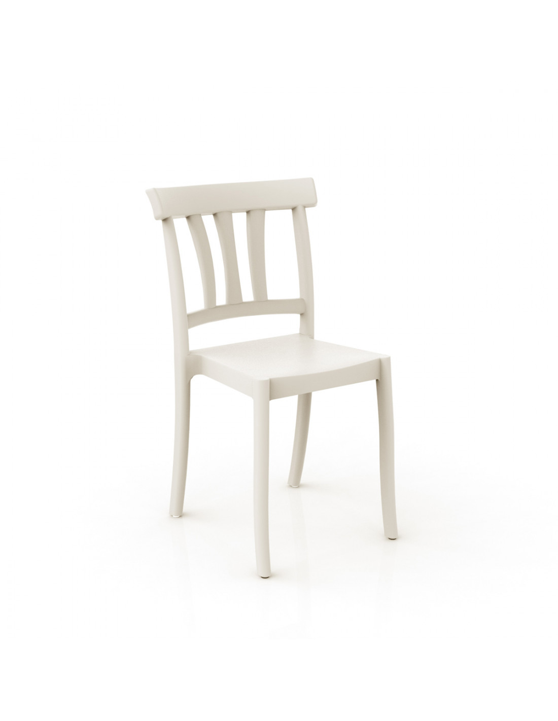 sedia peach crema casa giardino contract in polipropilene fiber glass made in italy catas