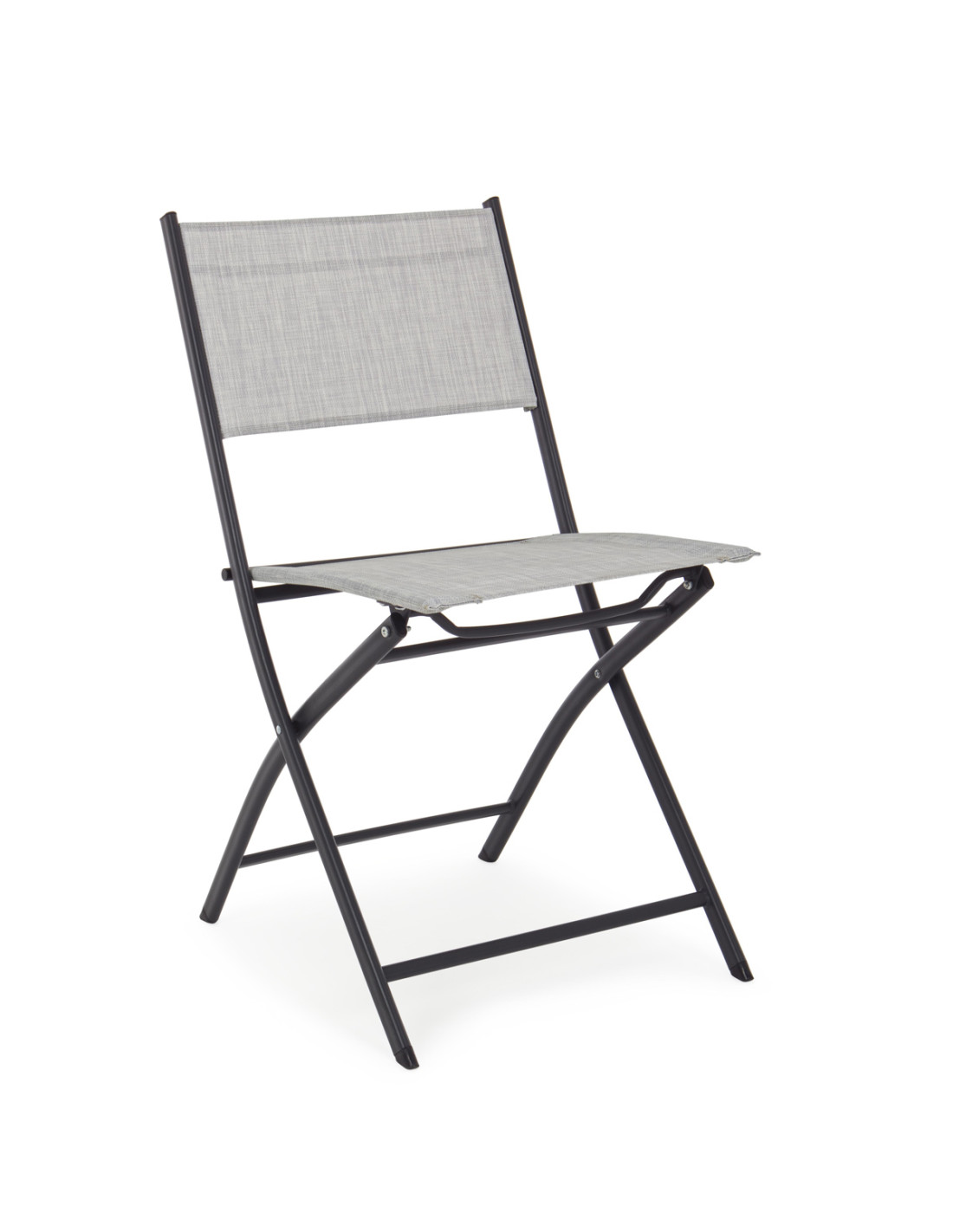 sedia pieghevole in acciaio RAMIREZ MARTINEZ Grigio Chiaro