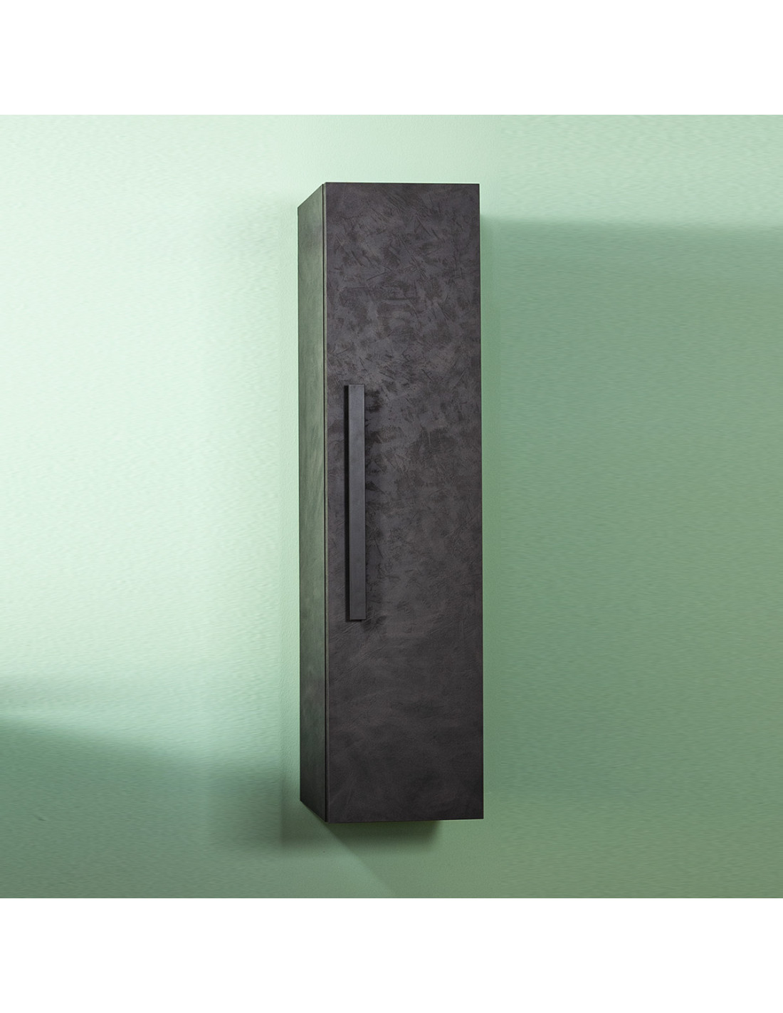 Mobile colonna Lirio a 1 anta cm L34 x P25 x H137 Cemento scuro