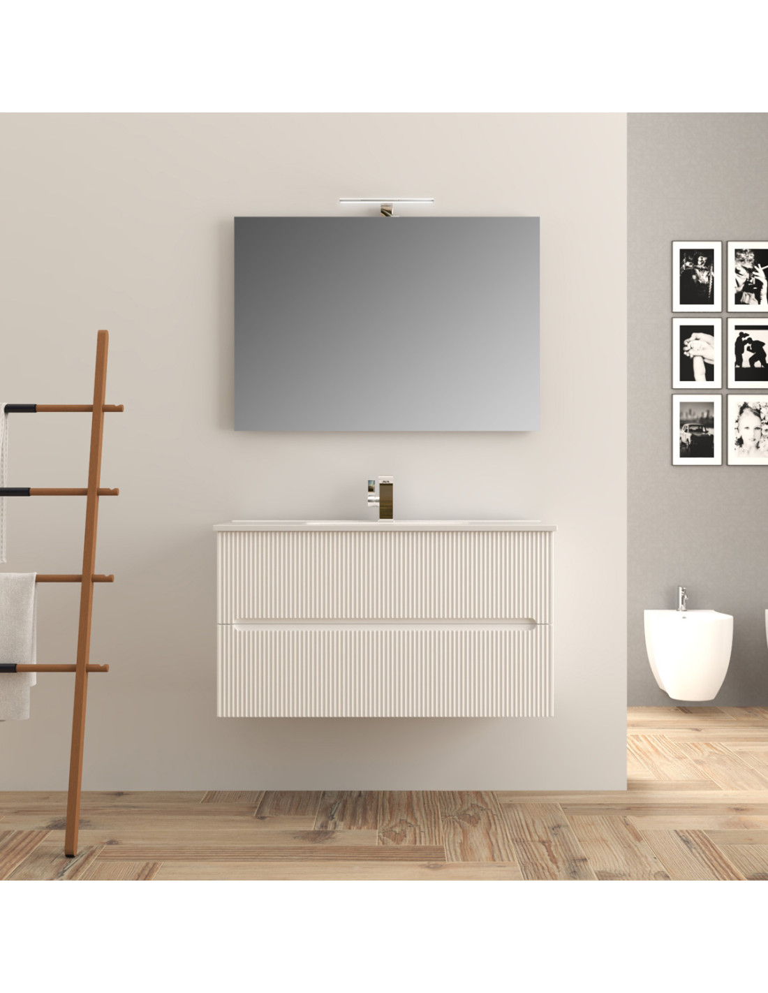 fly-mobile-bagno-sospeso-in-legno-cm-100-bianco-opaco-cannettato-con-specchio-e-luce-led