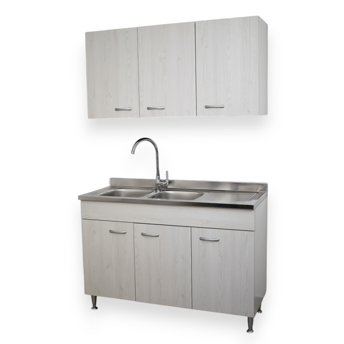 basic-mobile-cucina-120-cm-3-ante-con-pensile-scolapiatti-lavello-dx-frassino-moire