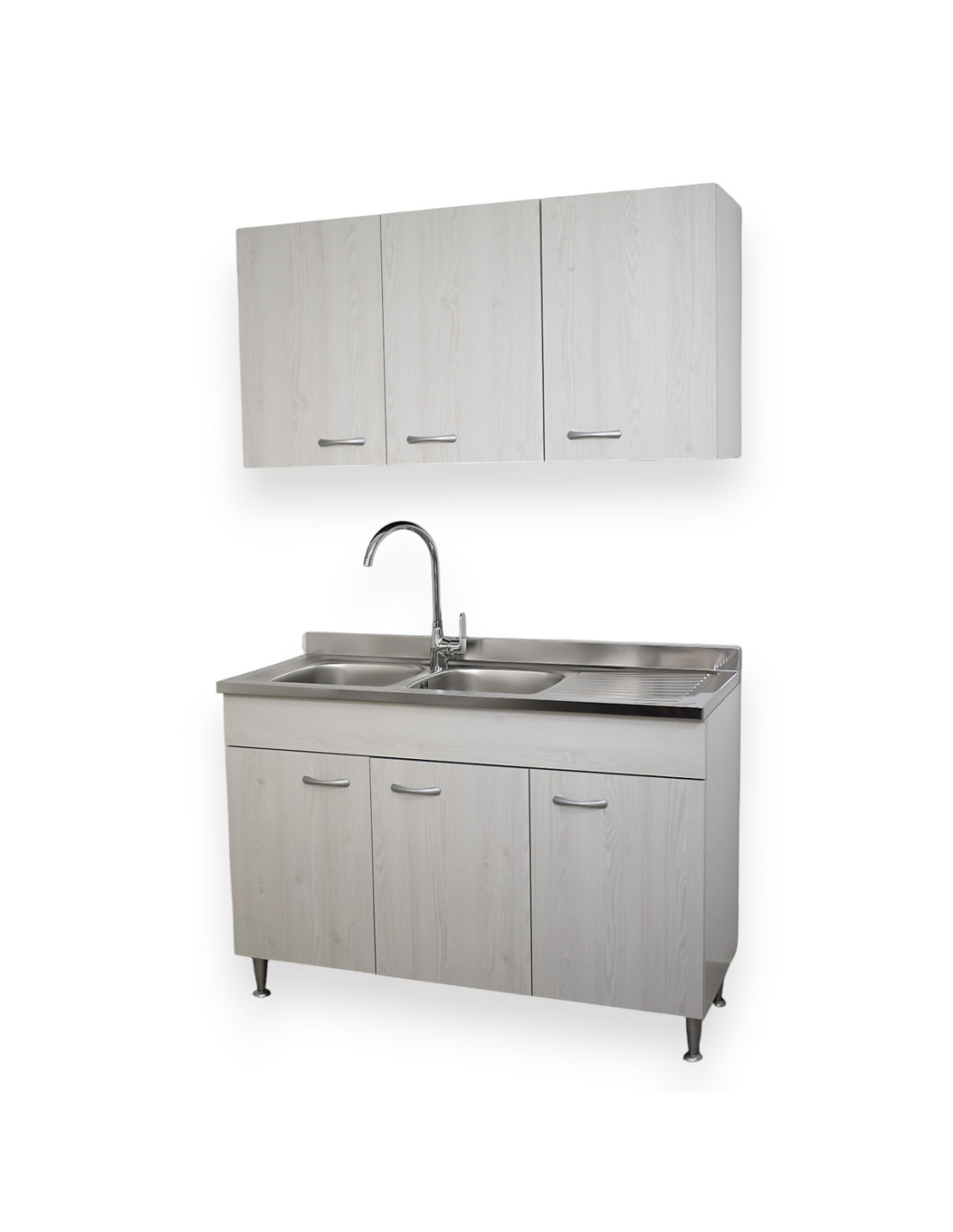 basic-mobile-cucina-120-cm-3-ante-con-pensile-scolapiatti-lavello-dx-frassino-moire