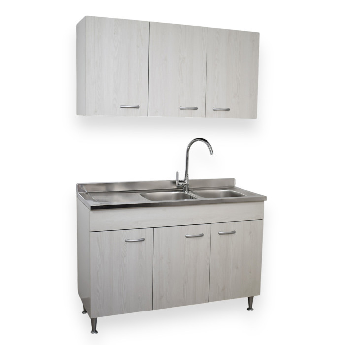 basic-mobile-cucina-120-cm-3-ante-con-pensile-scolapiatti-lavello-sx-frassino-moire