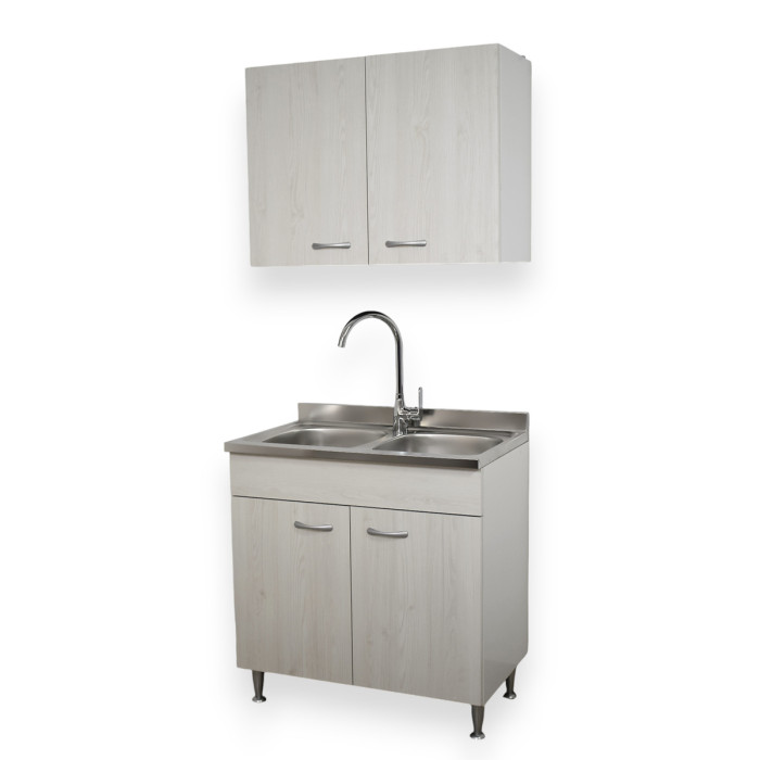 basic-mobile-cucina-80-cm-2-ante-lavello-2-vasche-scolapiatti-frassino-moire