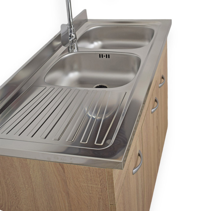 basic-mobile-cucina-120-cm-cassettiera-sx-pensile-scolapiatti-lavello-inox-rovere-well