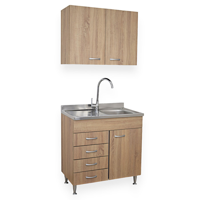 basic-mobile-cucina-80-cm-1anta-cassetti-lavello-sx-scolapiatti-rovere