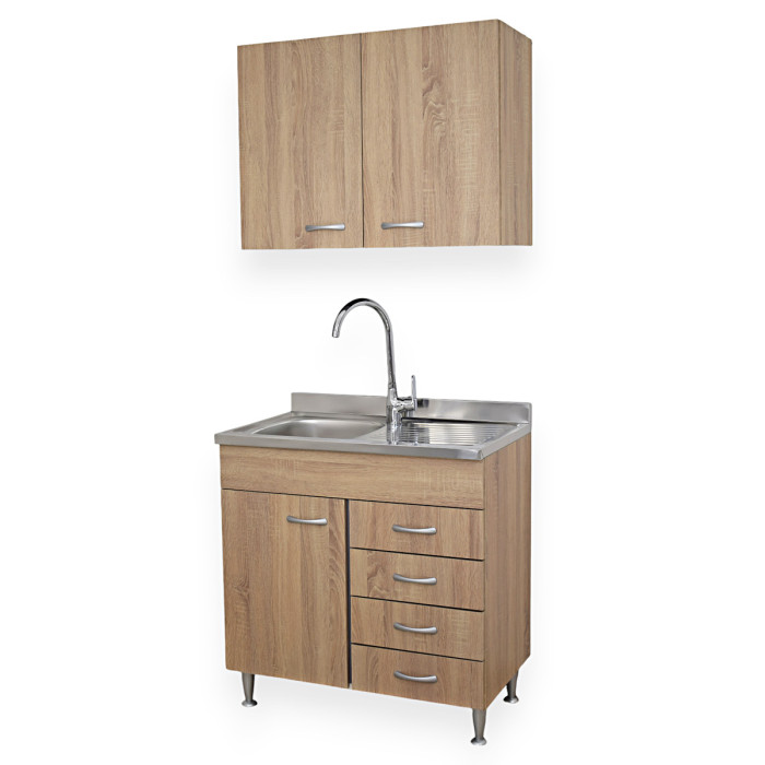 basic-mobile-cucina-80-cm-1anta-cassetti-lavello-dx-scolapiatti-rovere