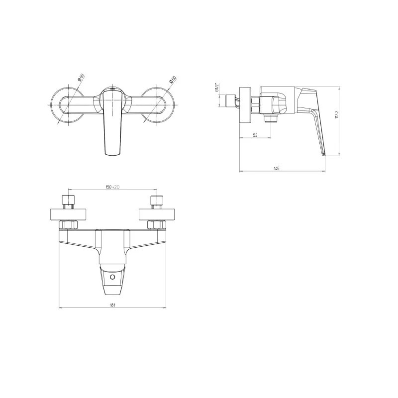 Miscelatori Bagno In Set Lavabo Bidet E Doccia Incasso Cromati Recta