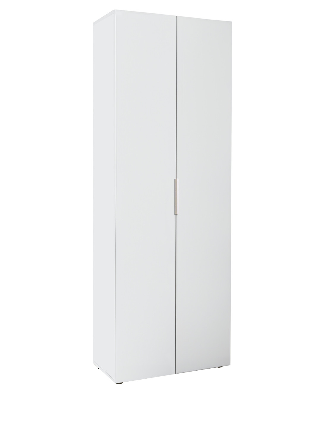 bambey-armadio-libreria-2-ante-5-ripiani-L69xP35xH200-cm-bianco-lucido