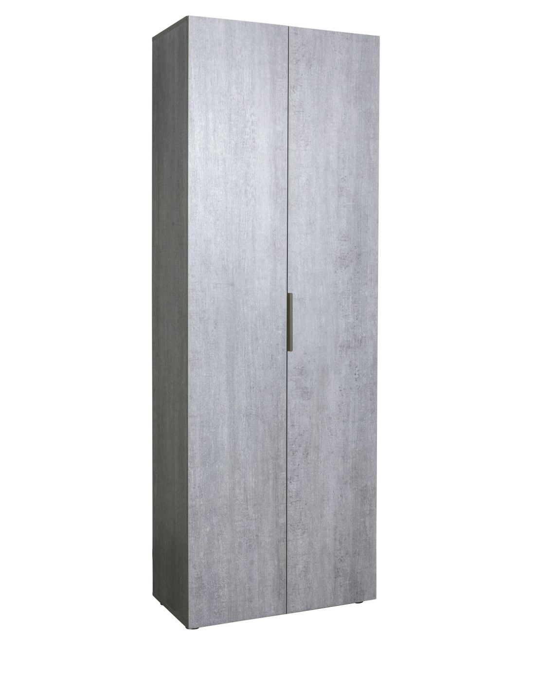 bambey-armadio-libreria-2-ante-5-ripiani-L69xP35xH200-cm-cemento-opaco