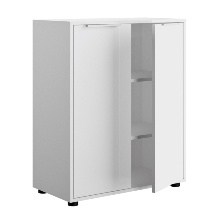 bambey-mobile-madia-2-ante-2-ripiani-L72xP35xH88-cm-bianco-lucido