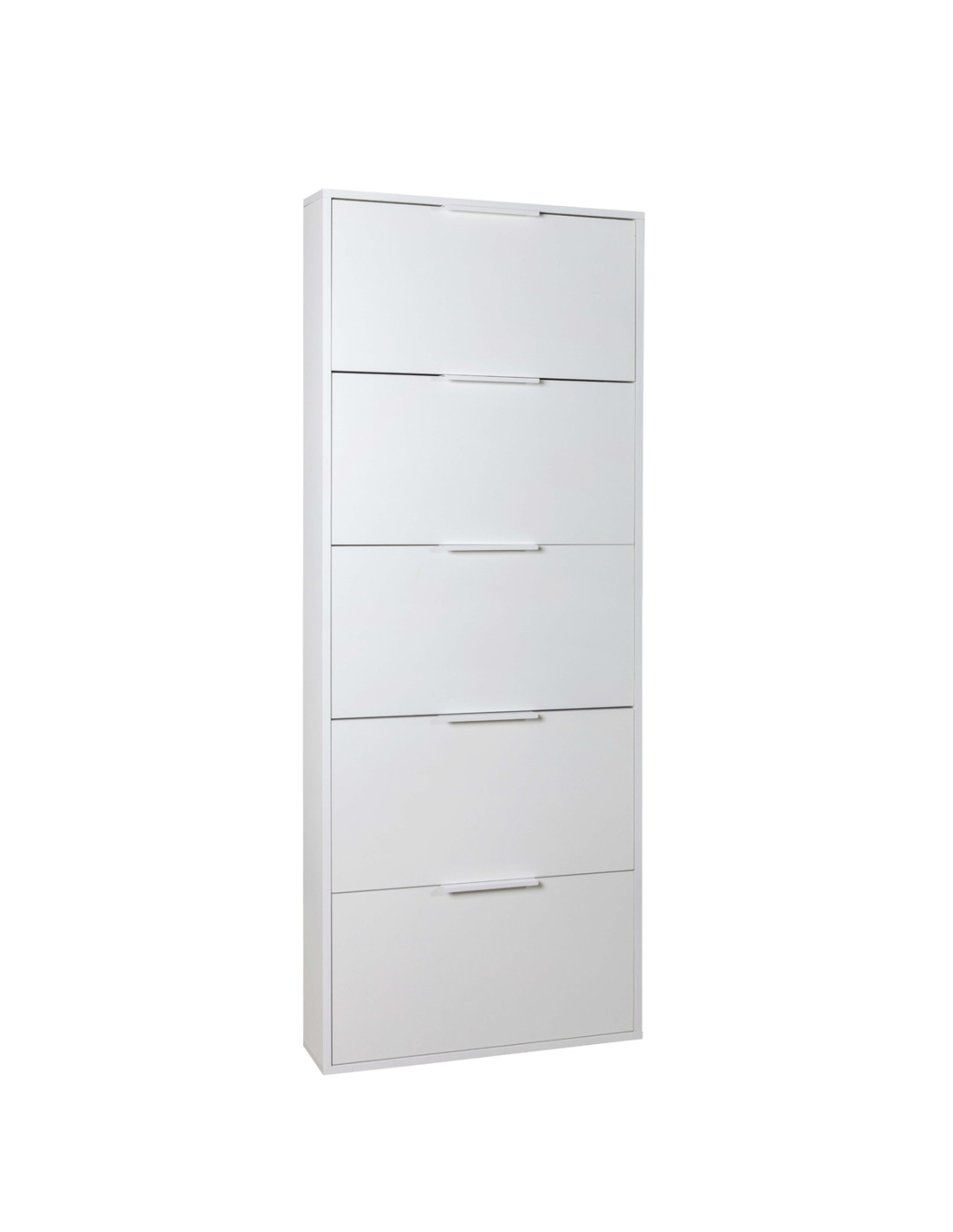 mobile-scarpiera-portascarpe-salvaspazio-5-ribalte-L65xP15xH174-bianco-opaco