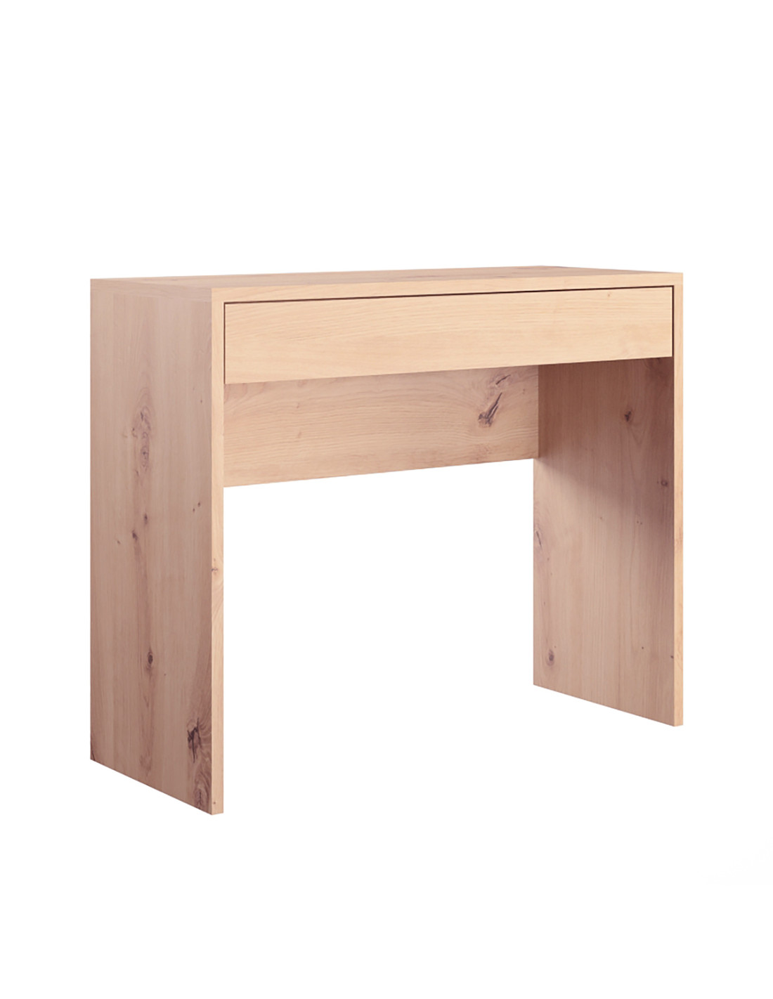 Scrivania-consolle-con-cassetto-L100x-P40-x-H80-cm-Rovere-Artisan