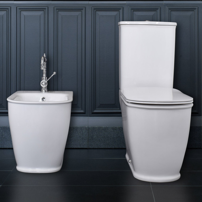 EPOCA-Sanitari-bagno-filomuro-wc-monoblocco-sedile-soft-close-bidet-ceramica-design-classico