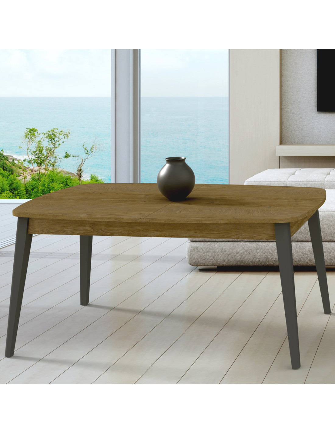 Tavolo rettangolare allungabile 160/240x90 cm MERCURIO rochelle