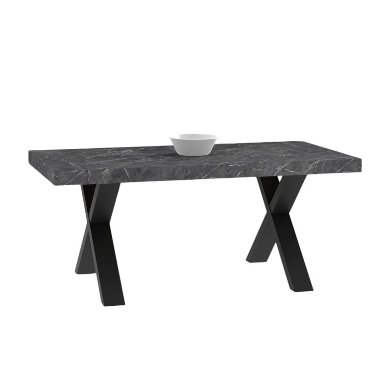 Tavolo soggiorno rettangolare 180 allungabile a 260 cm oliver marmo nero Tavolo soggiorno rettangolare 180 allungabile a 260 cm oliver marmo nero