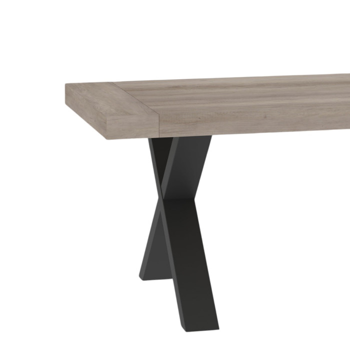 Tavolo soggiorno rettangolare 160 allungabile a 240 cm oliver rovere gordon