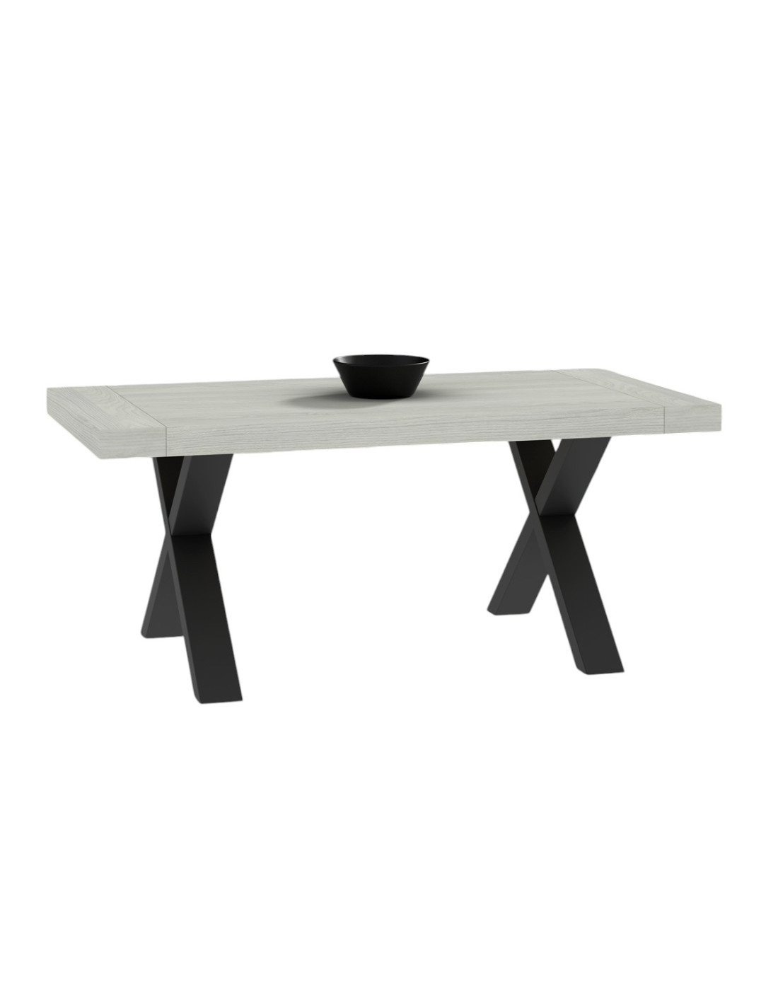 Tavolo soggiorno rettangolare 180 allungabile a 260 cm oliver olmo sbiancato