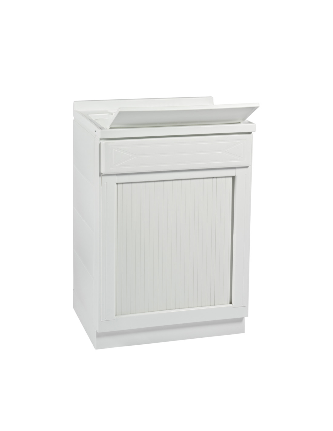 Mobile lavatoio lavapanni resina cm 60x50 con apertura scorrevole