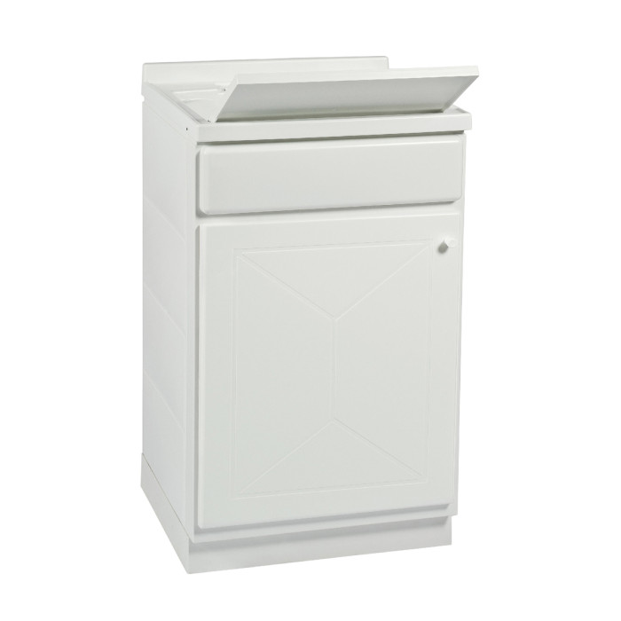 Mobile lavatoio lavapanni in resina cm 50x50 Lindol bianco