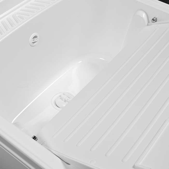 Mobile lavatoio lavapanni in resina cm 50x50 Lindol bianco