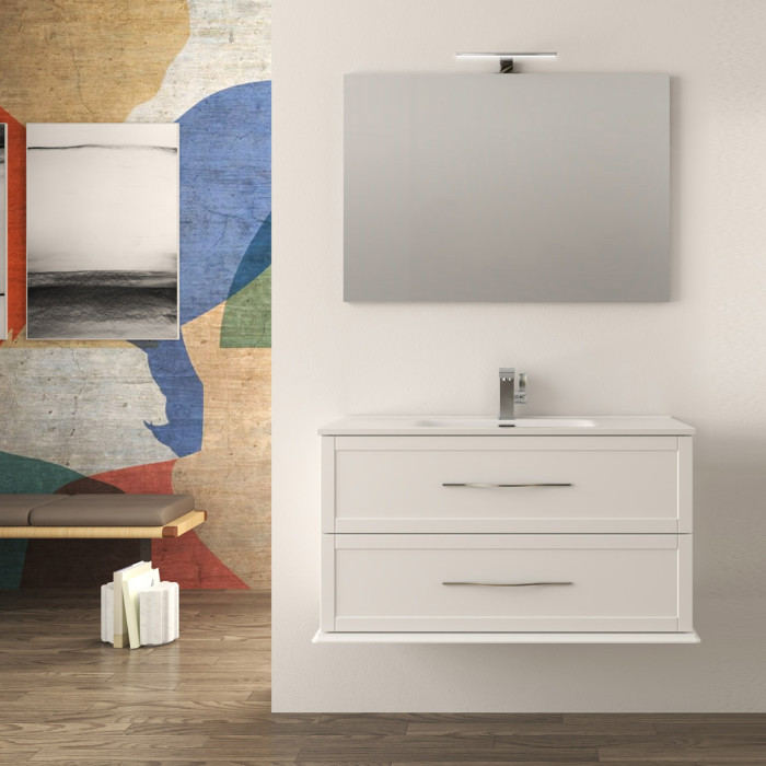 mobile-bagno-design-contemporaneo-ted-sospeso-100-cm-con-cassetti-bianco-opaco
