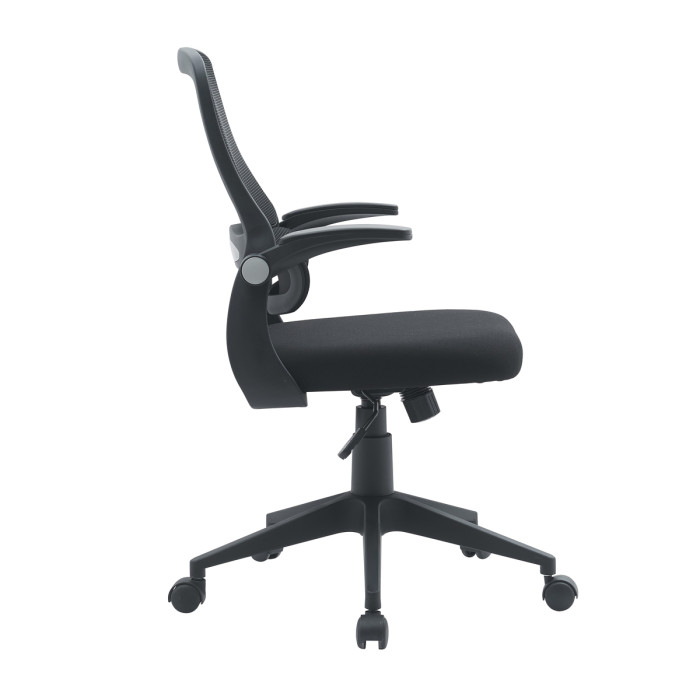 poltrona-ufficio-girevole-in-tessuto-nero-lyon-braccioli-ribaltabili