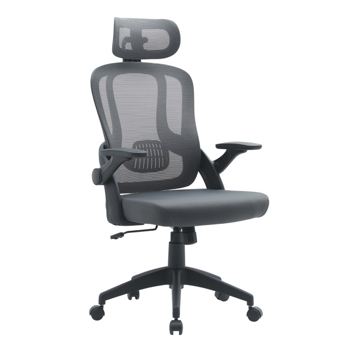 poltrona-ufficio-girevole-in-tessuto-grigio-delphi-braccioli-ribaltabili-supporto-lombare