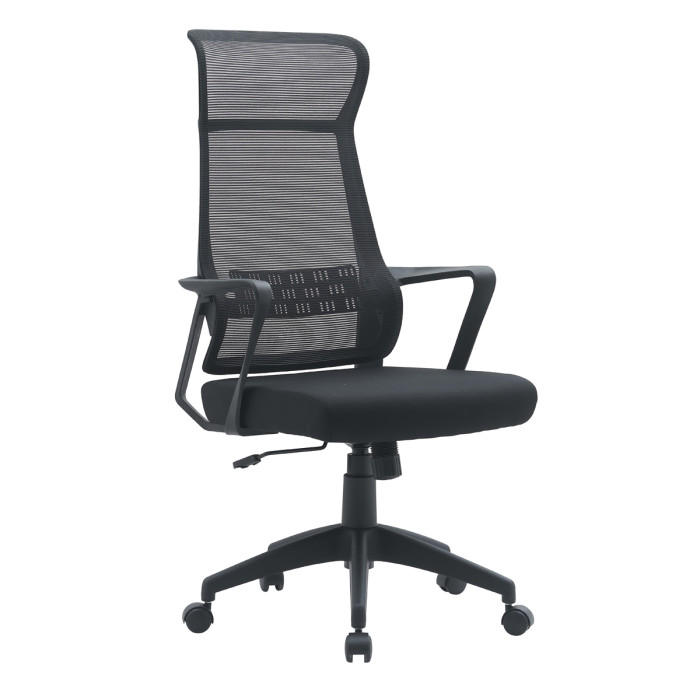 poltrona-ufficio-girevole-in-tessuto-nero-kyoto-braccioli-supporto-lombare