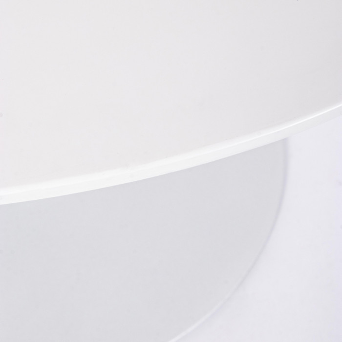 Tavolo pranzo tondo Ø 120 x h75 cm top in mdf  struttura in acciaio BLOOM Bianco