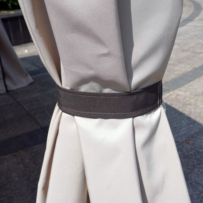 Gazebo mt 3x6 in alluminio con zanzariere e teli richiudibili Beige/marrone waterproof - Fortaleza