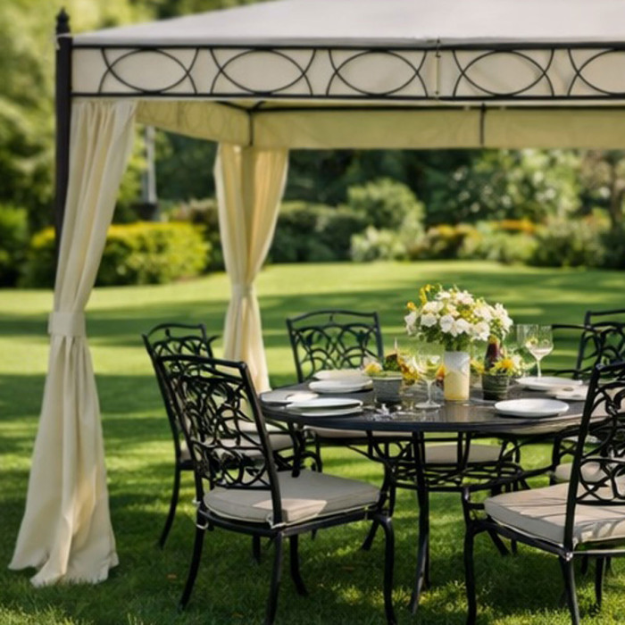 MANAUS-Gazebo-giardino-in-metallo-mt-3x3-h-2,70-con-copertura-e-tende-laterali-in-poliestere-crema