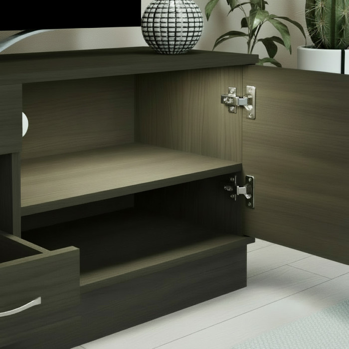 Mobile porta tv moderno L150 x P40 x H45 Rovere carbon