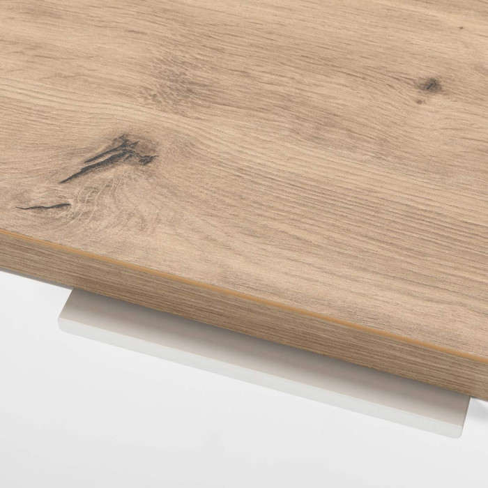 Mobile porta tv con 2 ante e 1 ribalta L160 x P41 x H51 cm CAPTUR Rovere artisan / Bianco laccato