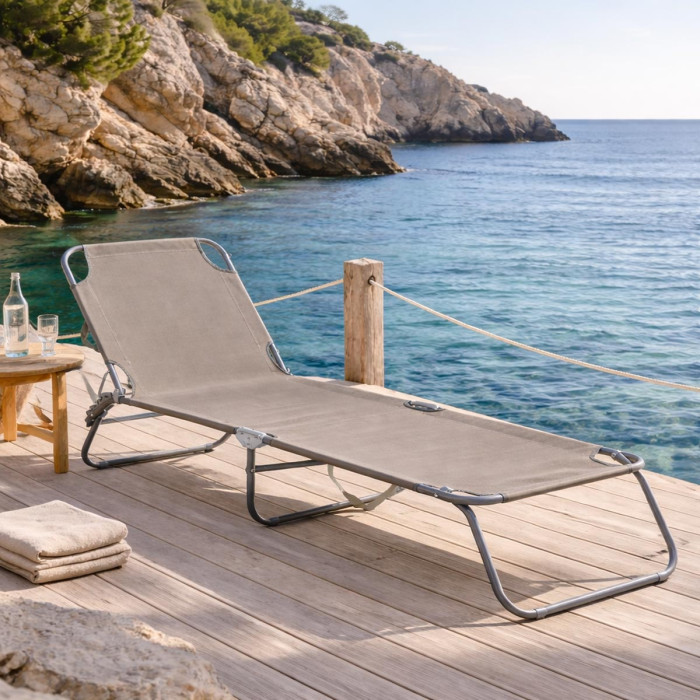 brandina sdraio per terrazzo relax sdraio per giardino mare esterni pieghevole OLBIA rock