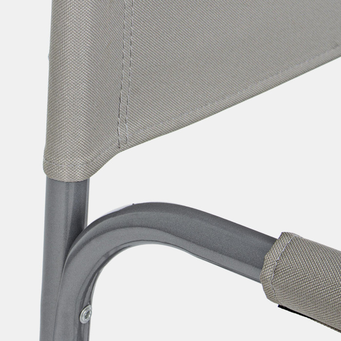 Sedia regista olbia pieghevole in acciaio per piscina e al mare rock